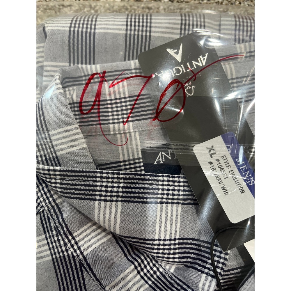 Antigua Mens XL St Louis‎ Cardinals Plaid Long Sleeve Button Up Shirt MLB - Picture 10 of 10